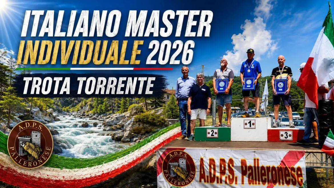 Italiano Master Trota Torrente 2026 Carlo Bergamelli è il campione italiano master 2026 di trota torrente