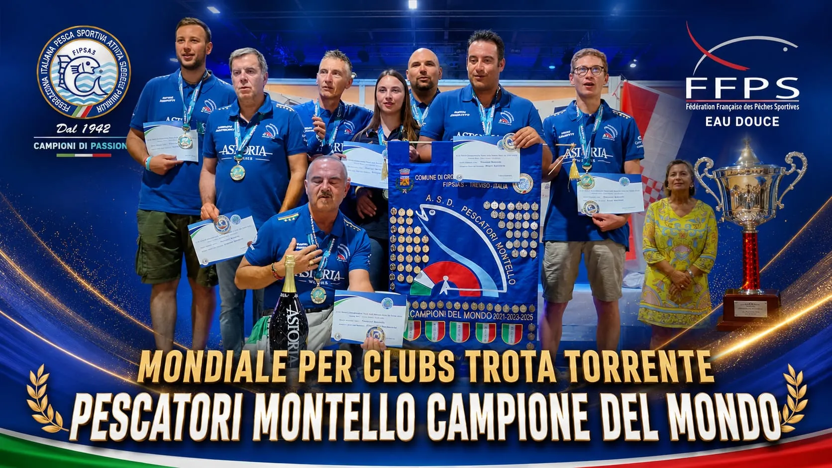Italia pigliatutto al Mondiale Nazioni e Clubs di trota torrente 2026