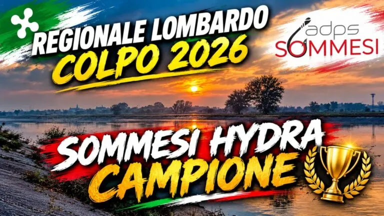 La Sommesi Hydra ha vinto il Regionale Lombardo a squadre di pesca al colpo 2026